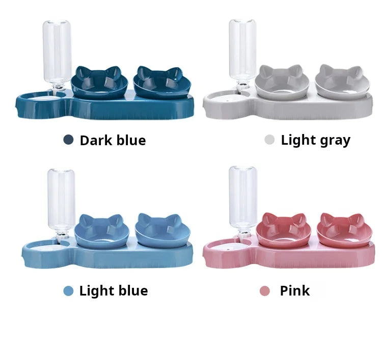 3-in-1 Cat Feeding Bowl
