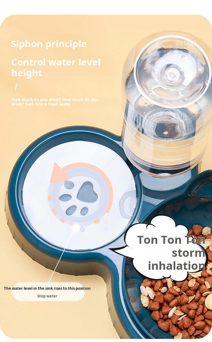 3-in-1 Cat Feeding Bowl