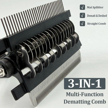 3-in-1 Pet Grooming Brush