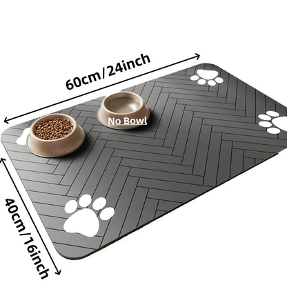 Quick-Dry Pet Feeding Mat
