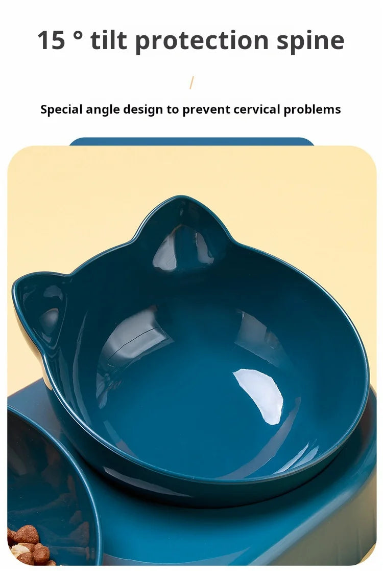 3-in-1 Cat Feeding Bowl