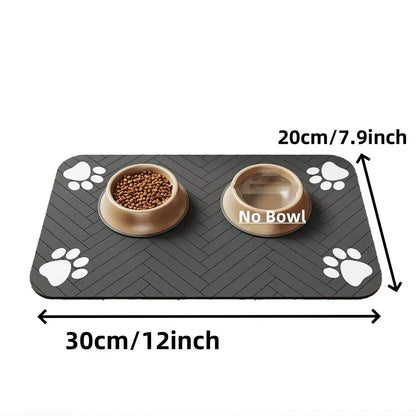 Quick-Dry Pet Feeding Mat