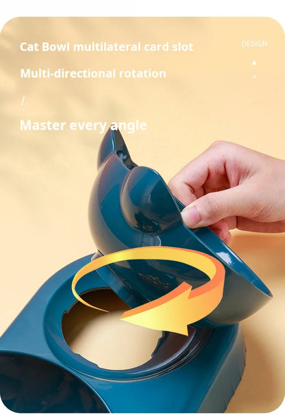 3-in-1 Cat Feeding Bowl